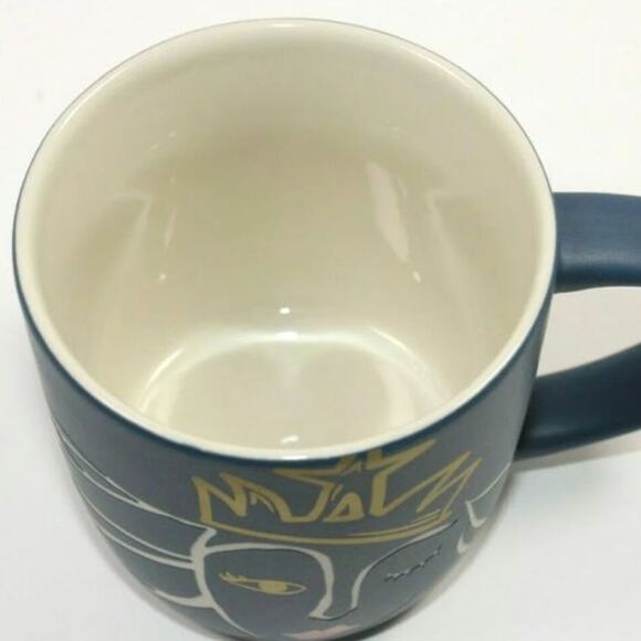 Starbucks 2016 Spring Winking Siren Mermaid Etched Ceramic Coffee Mug 14 oz - Picture 4 of 6